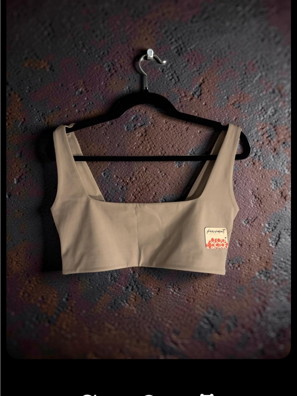 FP Movement by Free People Square Neck Bra in Tan/Neutral
